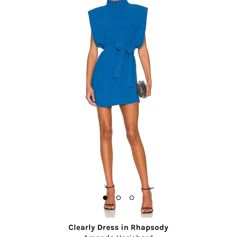 Amanda Uprichard Blue Mini Dress